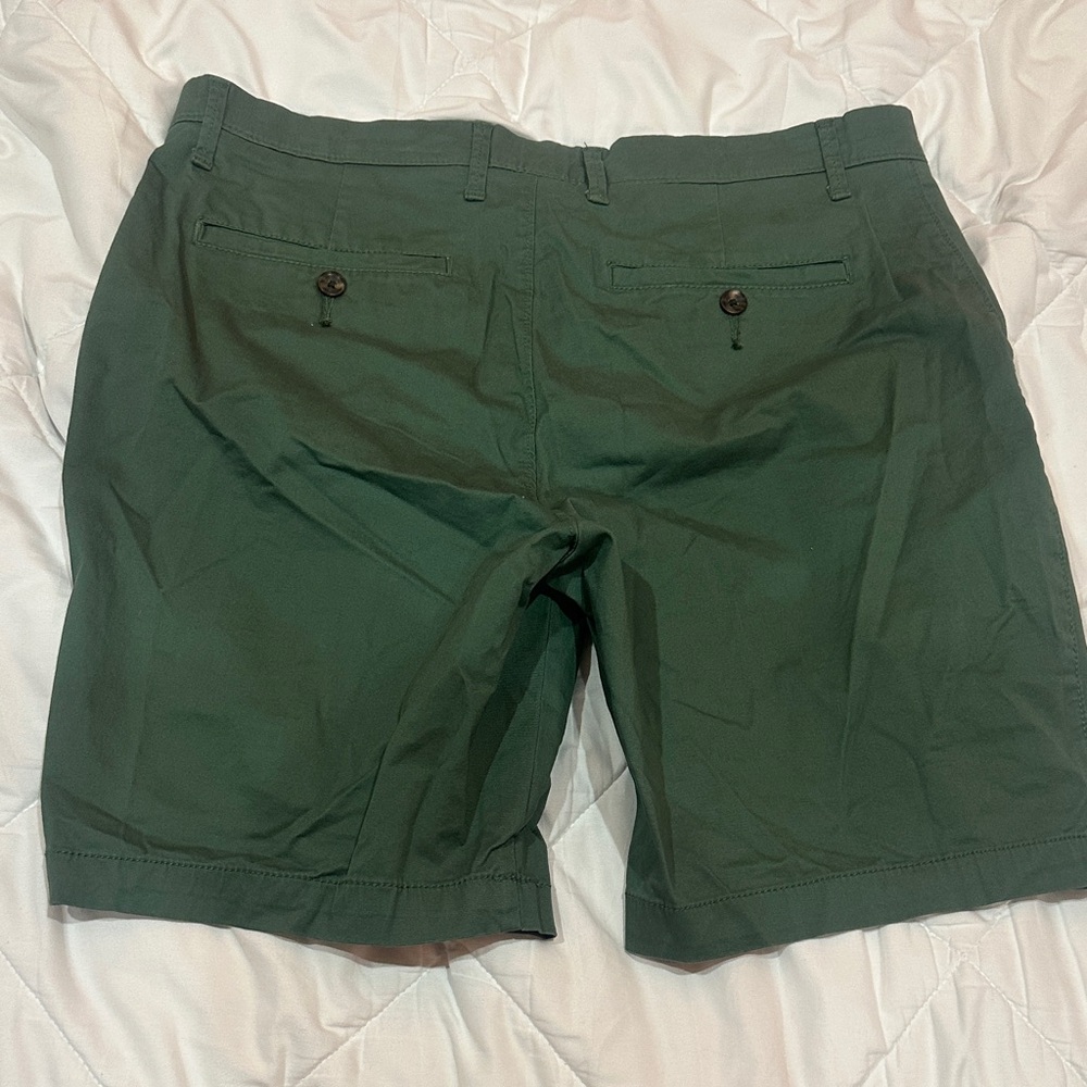 NWOT Goodfellow & Co Dark Green Flat Front Shorts size 34 - Picture 9 of 9